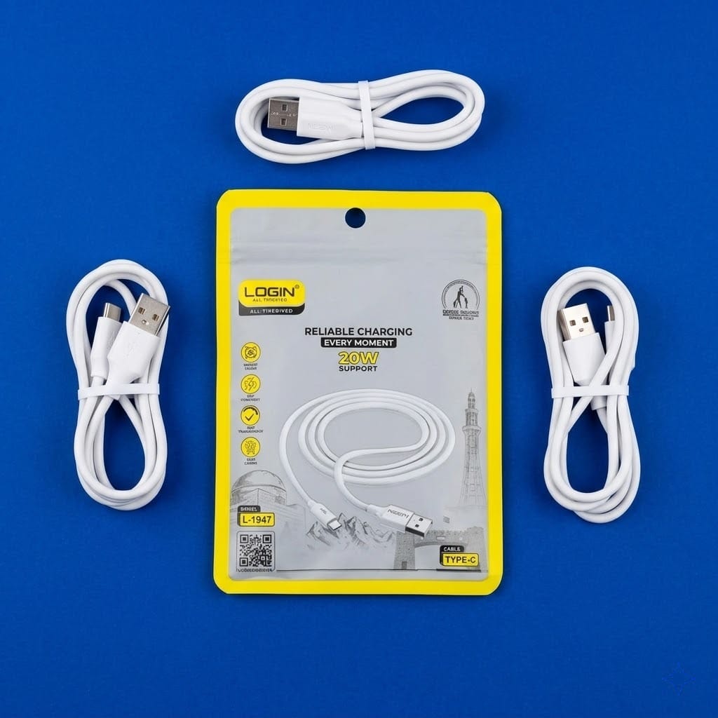 LOGIN L1947 USB to Type-C Charging Cable – Fast Charging & Data Sync