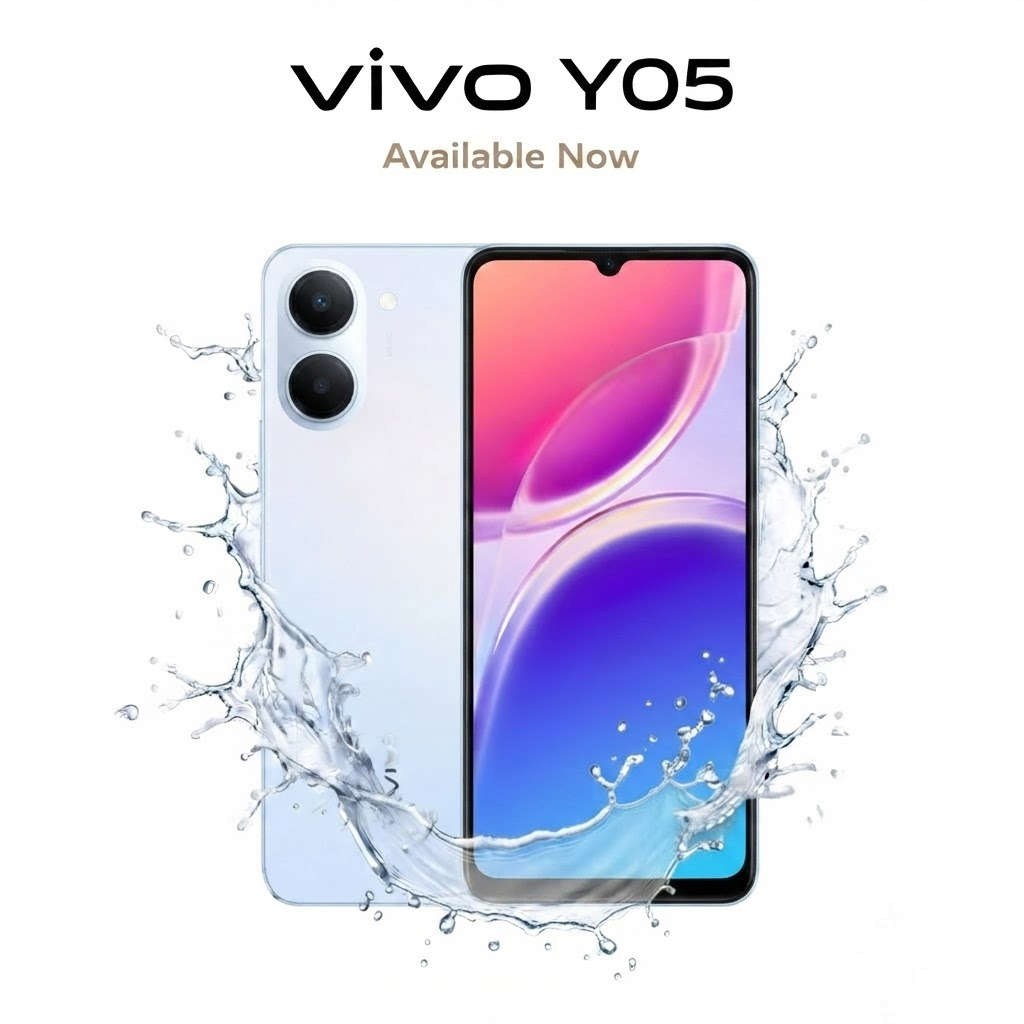 vivo Y05 4GB RAM 64GB/128GB Storage - 6.74" 120Hz Display, 6500mAh Battery, Android 16