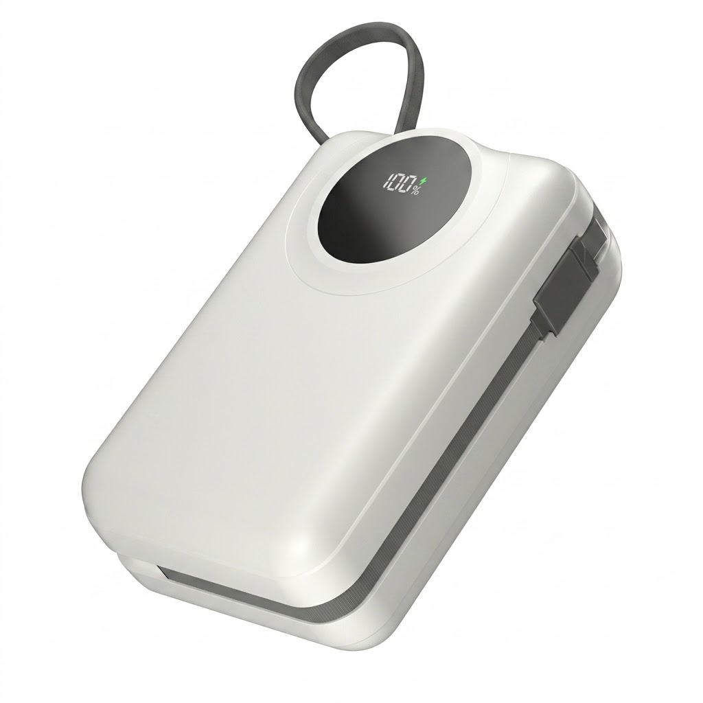 Ronin R-4055 Megawatt 30,000mAh Fast Charging Power Bank | 65W Max Output, Built-in Cables, & Digital Display