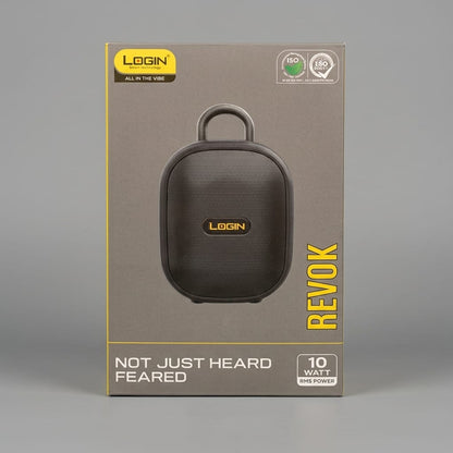 LOGIN Revok Wireless Speaker – Portable Bluetooth Speaker with Powerful Sound
