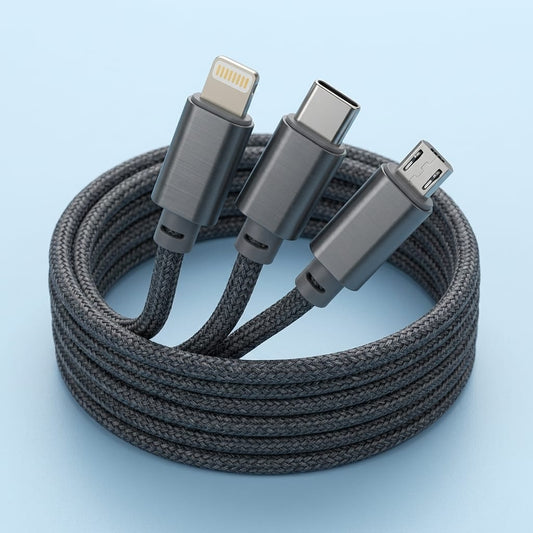 RONIN 3-in-1 Fast Charging Cable – Multi-Device Universal Charging Cable