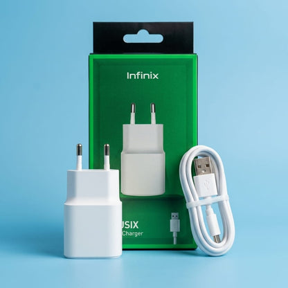 Infinix Charger Kit – Original 10W USB-A & 30W Type-C Fast Charging Adapter