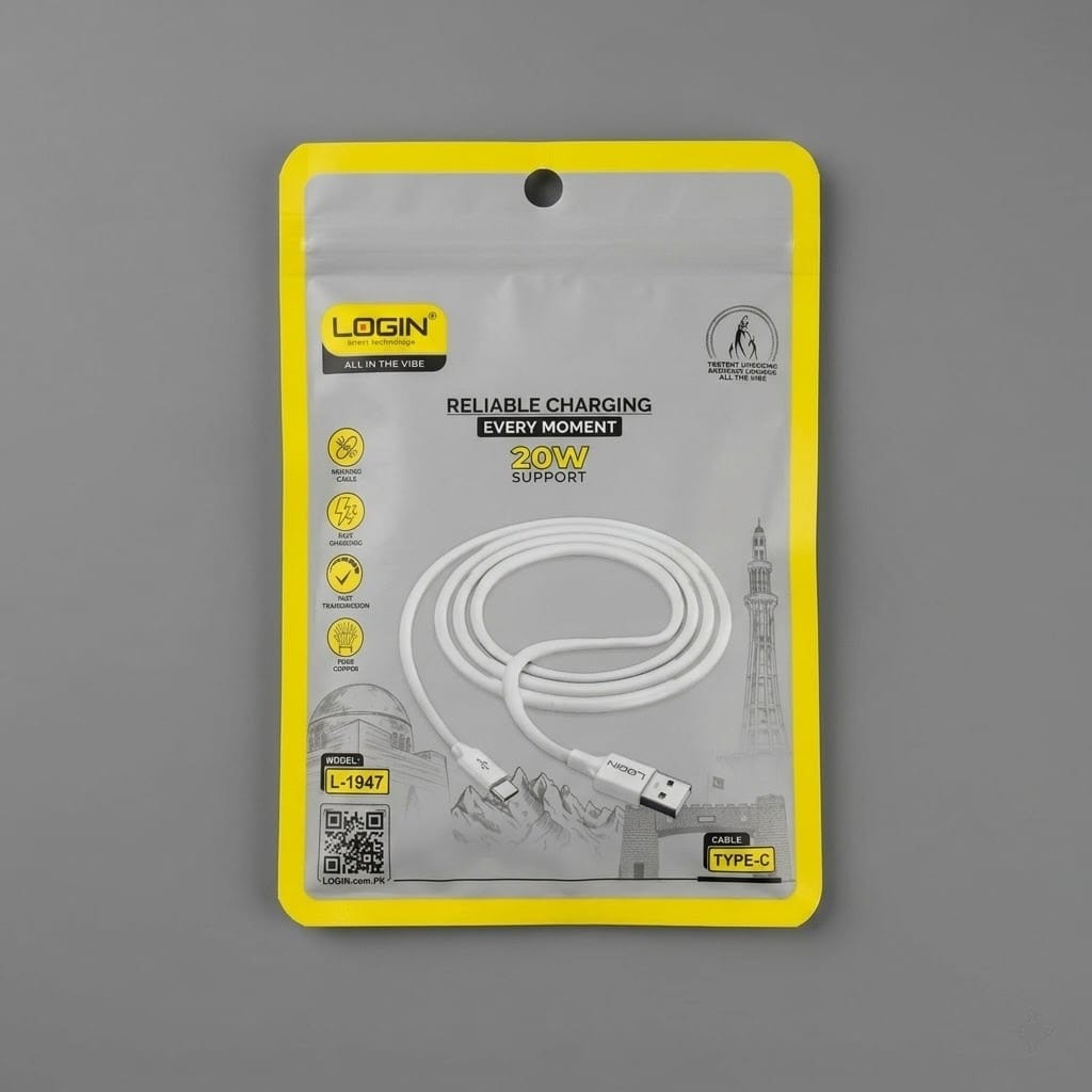 LOGIN L1947 USB to Type-C Charging Cable – Fast Charging & Data Sync