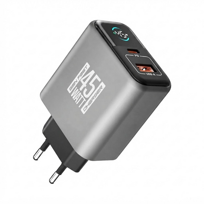 Thunder Bolt L-414 45W GaN Fast Charger | Midnight Grey