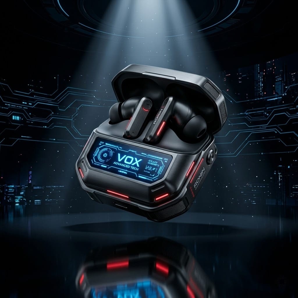 RONIN VOX R7085 Wireless Earbuds – ANC + ENC Noise Cancellation & Premium Sound