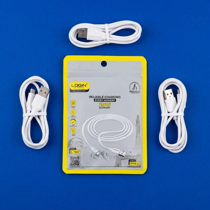 LOGIN L1947 USB to Type-C Charging Cable – Fast Charging & Data Sync