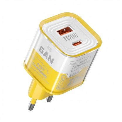 LOGIN NUG L-411 20W GaN Fast Charger | USB + PD Dual Port |