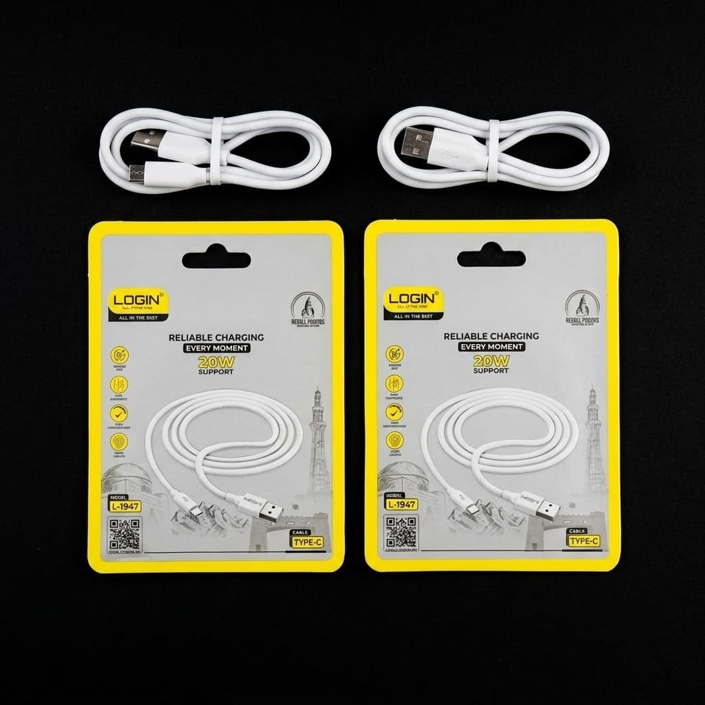 LOGIN L1947 USB to Type-C Charging Cable – Fast Charging & Data Sync