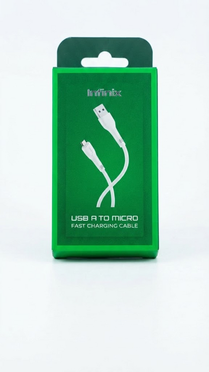 Infinix Original Fast Charging Cable – USB-A to Type-C & USB-A to Micro USB