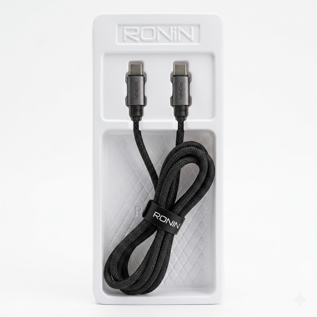 RONIN R2050 240W Type-C to Type-C Fast Charging Cable – Ultra-Fast Power Delivery Cable