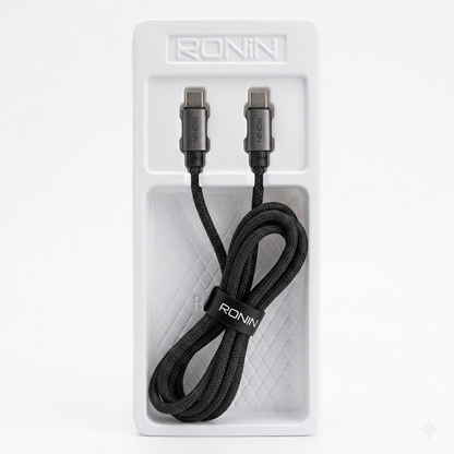 RONIN R2050 240W Type-C to Type-C Fast Charging Cable – Ultra-Fast Power Delivery Cable