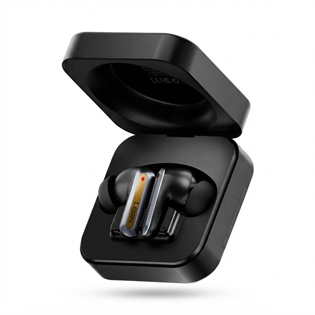 LOGIN L-222 Cerus ANC Wireless Earbuds with Bluetooth 6.0, VIBE App & Live AI Translation