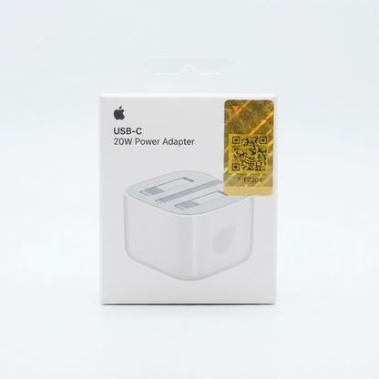 Apple 20W USB-C Power Adapter Fast Charger – PD Fast Charging Adapter for iPhone, iPad & USB-C Devices (White)