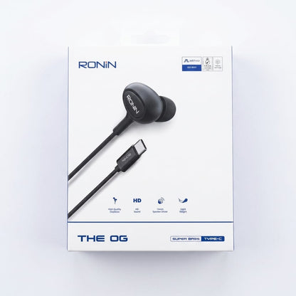 RONIN R9 Type-C Handsfree – Premium Wired Earphones with Clear Sound