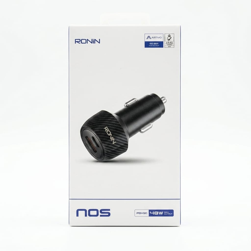 Ronin R2505 45W Car Charger – Super Fast USB-C Charging Adapter