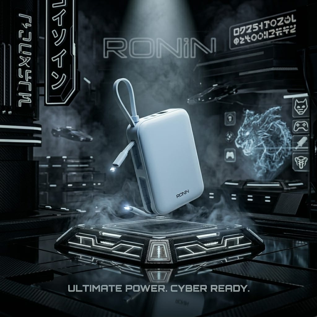 RONIN Aqua 20000mAh Power Bank – Fast Charging Portable Backup Battery