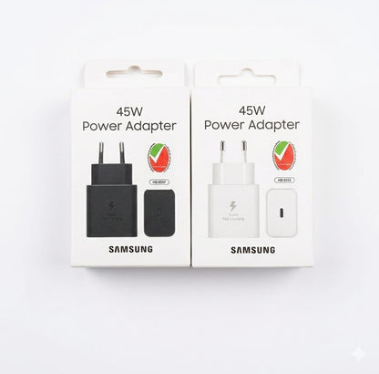 Original Samsung Super Fast Chargers – 25W & 45W USB-C PD Adapter