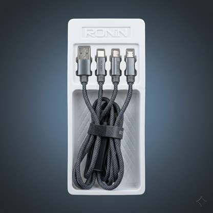 RONIN 3-in-1 Fast Charging Cable – Multi-Device Universal Charging Cable