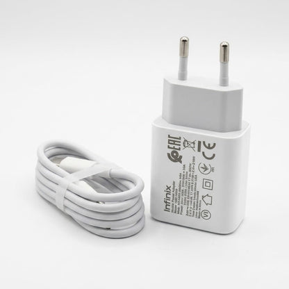 Infinix Charger Kit – Original 10W USB-A & 30W Type-C Fast Charging Adapter