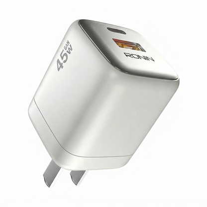 Ronin Wizard X R-6070 45W Fast Charger – Dual Port PD Type-C & USB-A