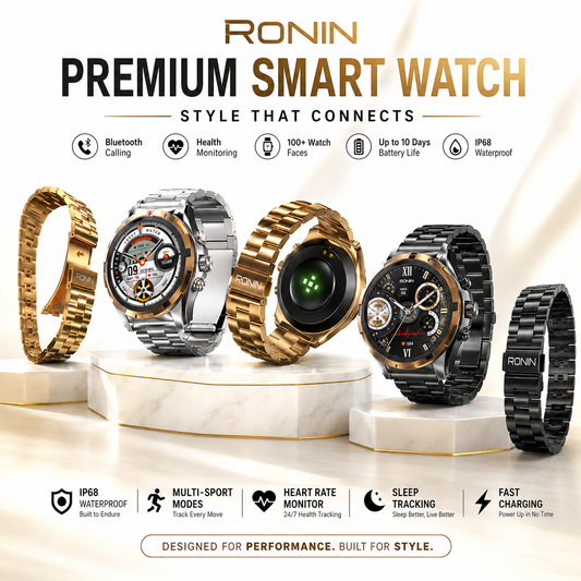 RONIN Premium Watch R014 Luxury – Elegant Smart Watch for Premium Style