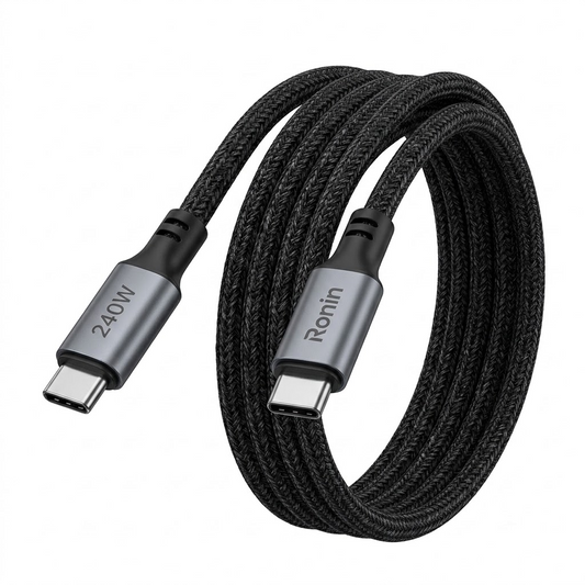 RONIN R2050 240W Type-C to Type-C Fast Charging Cable – Ultra-Fast Power Delivery Cable