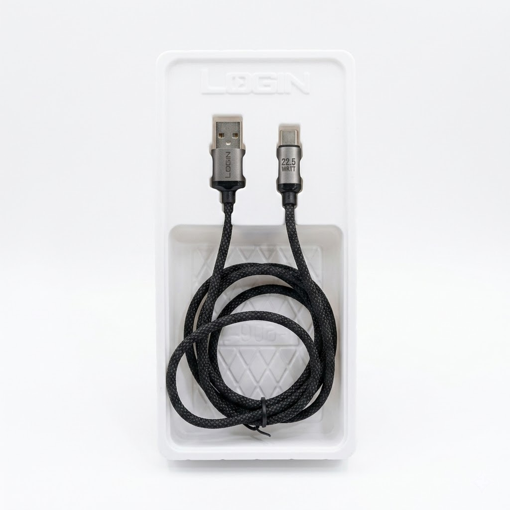 LOGIN L905 22.5W Type-C Fast Charging Cable – High-Speed USB to Type-C Charging Lead