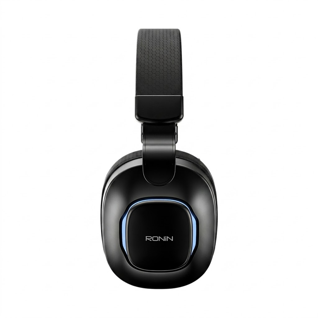 Ronin R-1515 Hurricane Wireless Gaming Headphone | 25ms Ultra-Low Latency Dongle, 40mm Drivers, & Bold RGB Lighting