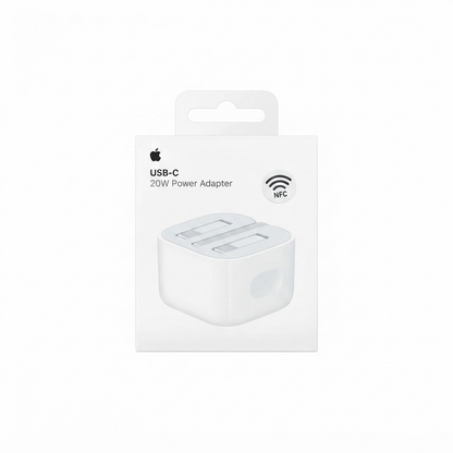 Apple 20W USB-C Power Adapter Fast Charger – PD Fast Charging Adapter for iPhone, iPad & USB-C Devices (White)
