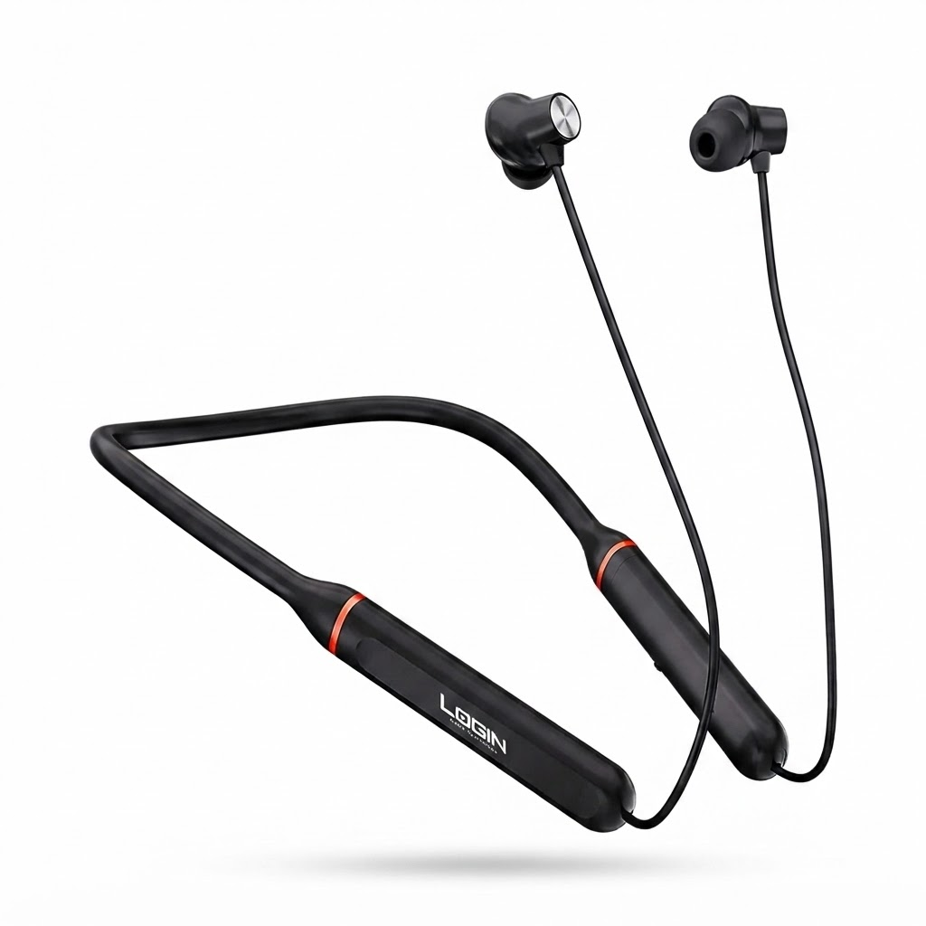 LOGIN L-261 Drave Wireless Neckband with Bluetooth 5.4, HD Sound & 20 Hours Playtime