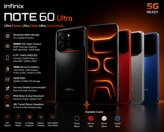 Infinix Note 60 Ultra (12GB RAM / 256GB Storage)