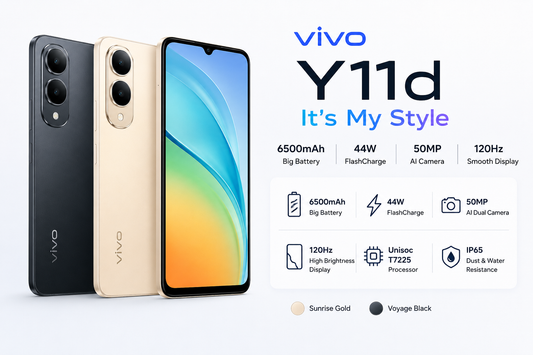 Vivo Y11d Smartphone – 120Hz Display, 50MP Camera, 6500mAh Battery