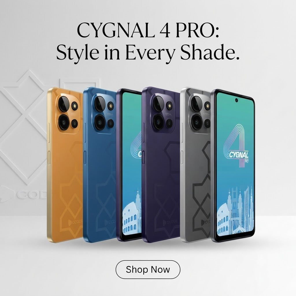 Dcode Cygnal 4 Pro – 6.6" 90Hz Display, 50MP AI Camera & 12GB RAM 128GB ROM
