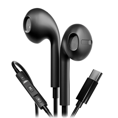 Ronin R-5 Type-C Crystal Clear Sound Handsfree | Ergonomic Lightweight Wired Earphones with Thunderous Bass