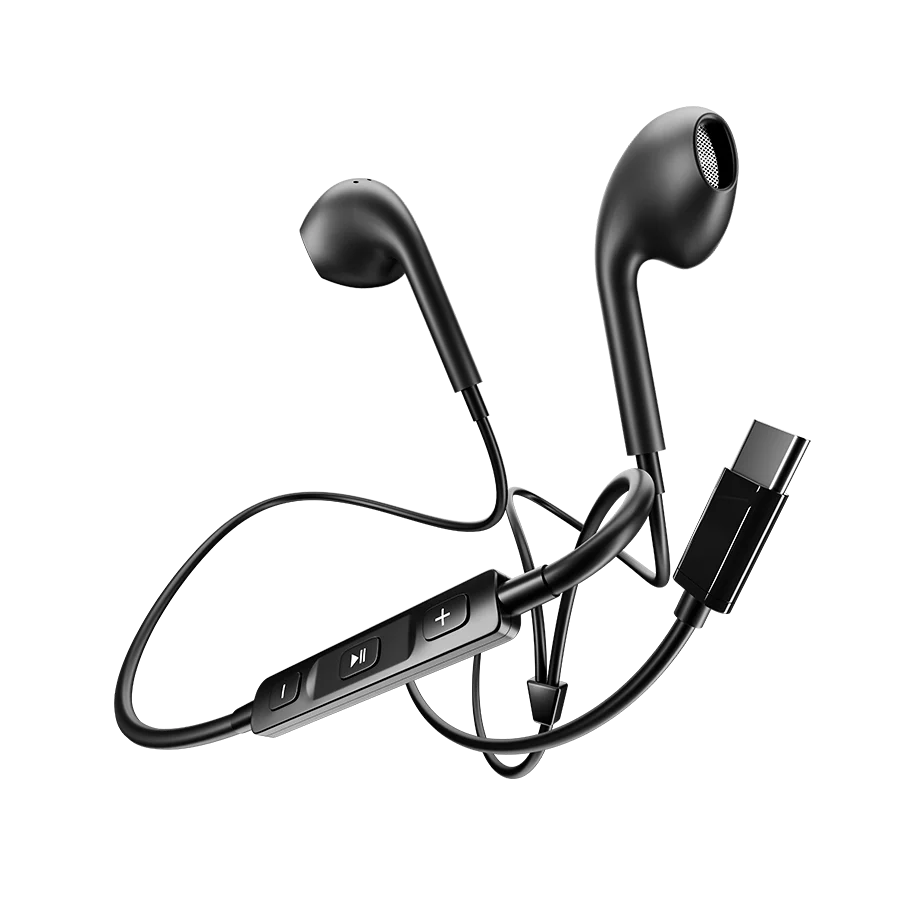 Ronin R-5 Wired Handsfree – Type-C & Android (3.5mm) Earphones with HD Microphone