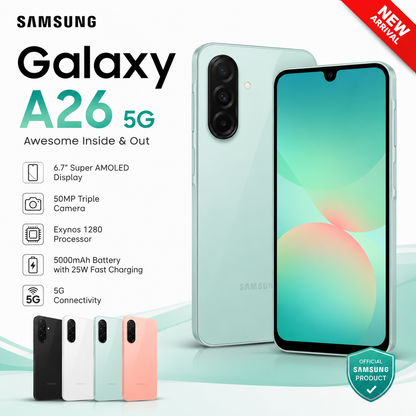 Samsung Galaxy A26 (8GB RAM + 256GB Storage)