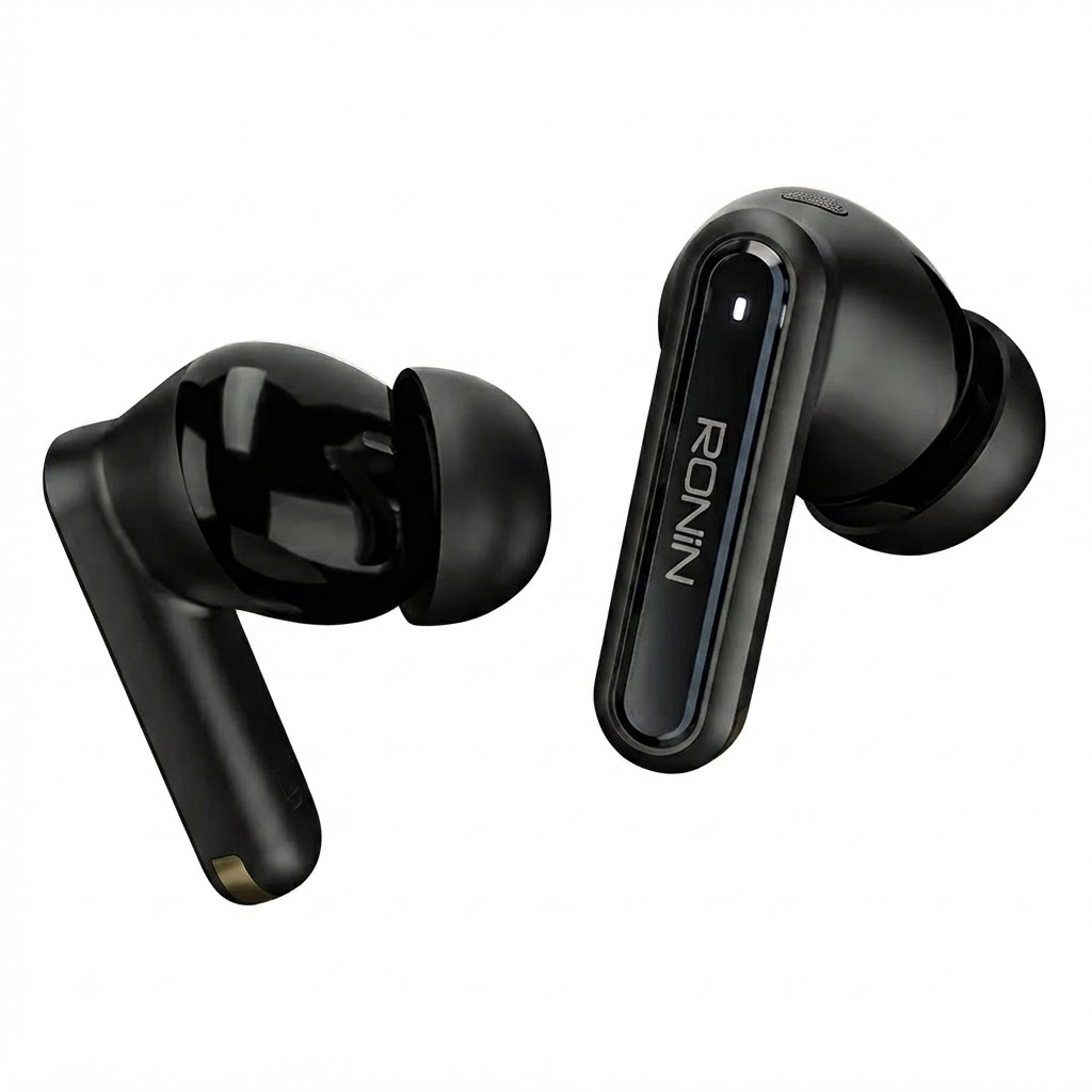Ronin Vector R-7120 Wireless Earbuds – 25dB ANC, Quad Mic ENC & 13mm Drivers