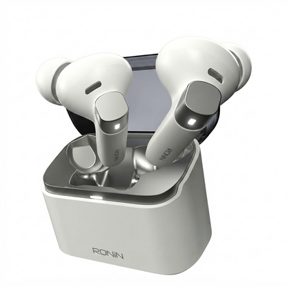 Ronin Glacier R-7110 by Hasan Raheem Wireless Earbuds – ANC 30dB, 13mm Drivers, Bluetooth 5.4