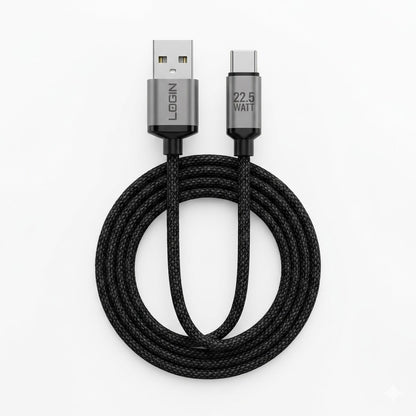 LOGIN L905 22.5W Type-C Fast Charging Cable – High-Speed USB to Type-C Charging Lead