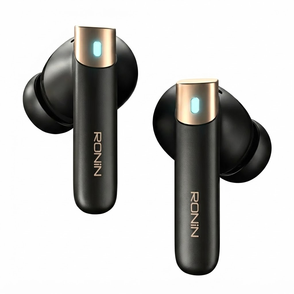 Ronin Glacier R-7110 by Hasan Raheem Wireless Earbuds – ANC 30dB, 13mm Drivers, Bluetooth 5.4