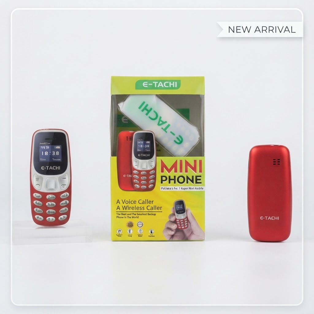 E-TACHI Mini Phone 0.66" Display 350mAh Battery Dual SIM Type-C