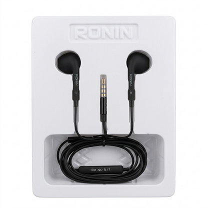 Ronin R-5 Type-C Crystal Clear Sound Handsfree | Ergonomic Lightweight Wired Earphones with Thunderous Bass