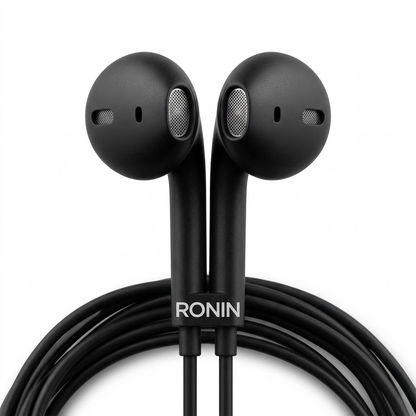 Ronin R-5 Type-C Crystal Clear Sound Handsfree | Ergonomic Lightweight Wired Earphones with Thunderous Bass