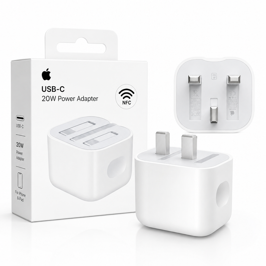 Apple 20W USB-C Power Adapter Fast Charger – PD Fast Charging Adapter for iPhone, iPad & USB-C Devices (White)